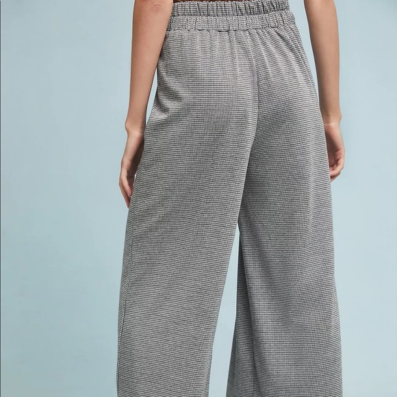 Anthropologie Houndstooth Wide Leg Pants - Picture 3 of 5